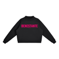 BENESTANTE - Fleece Mock-Neck Crew Sweatshirt