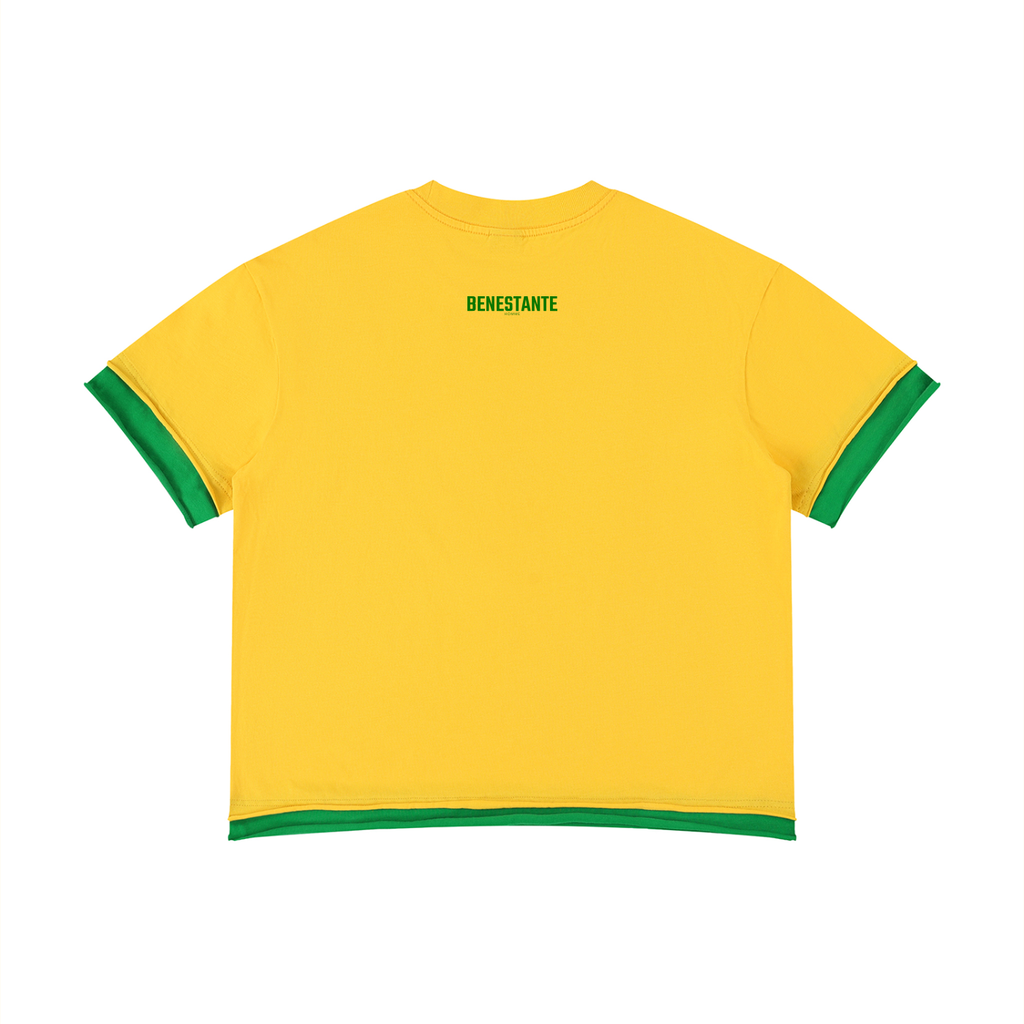 Unisex Boxy Color Block T-Shirt