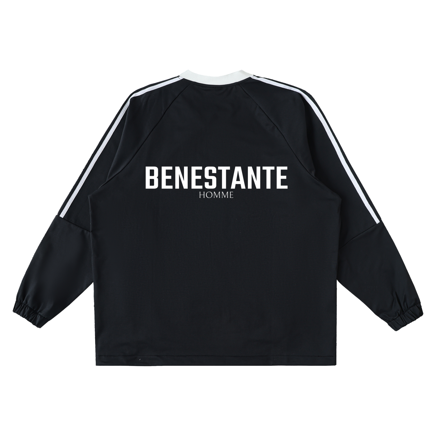 Color-Block V-Neck Long-Sleeve T-Shirt