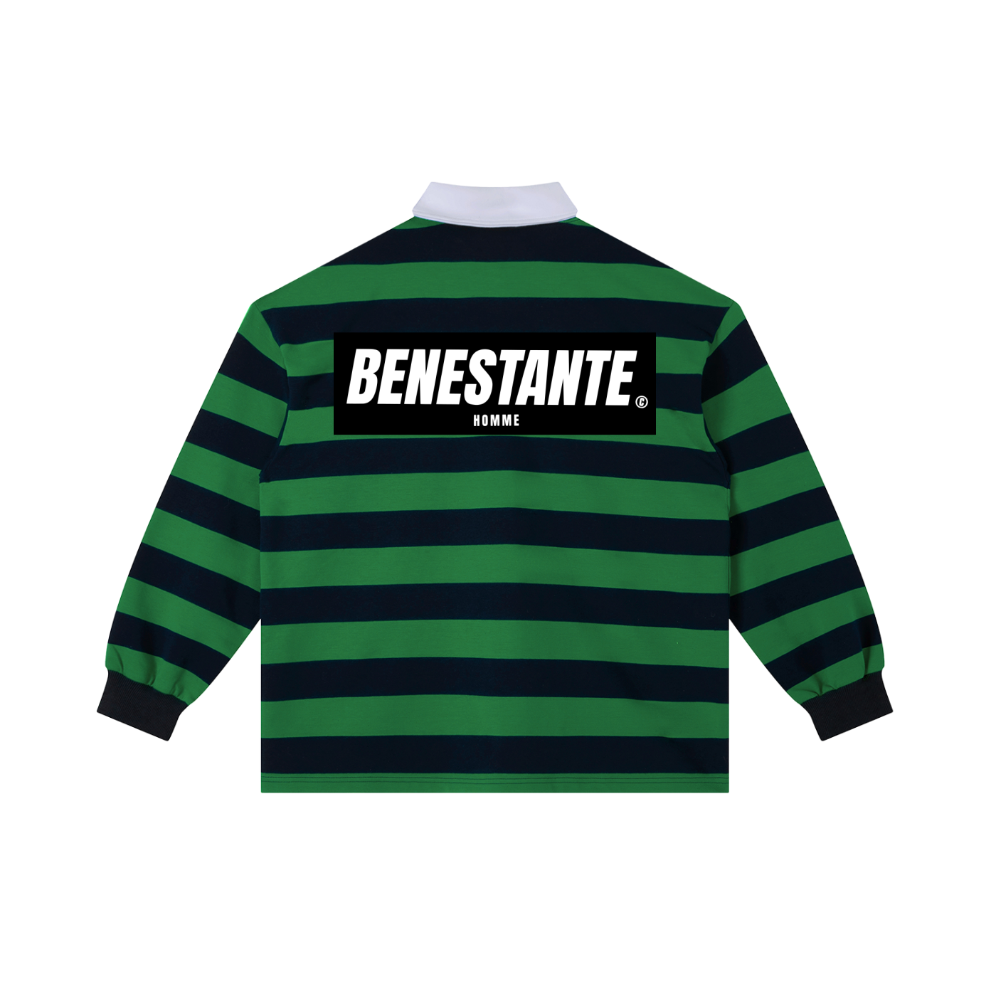 Color Block Stripe Polo Shirt