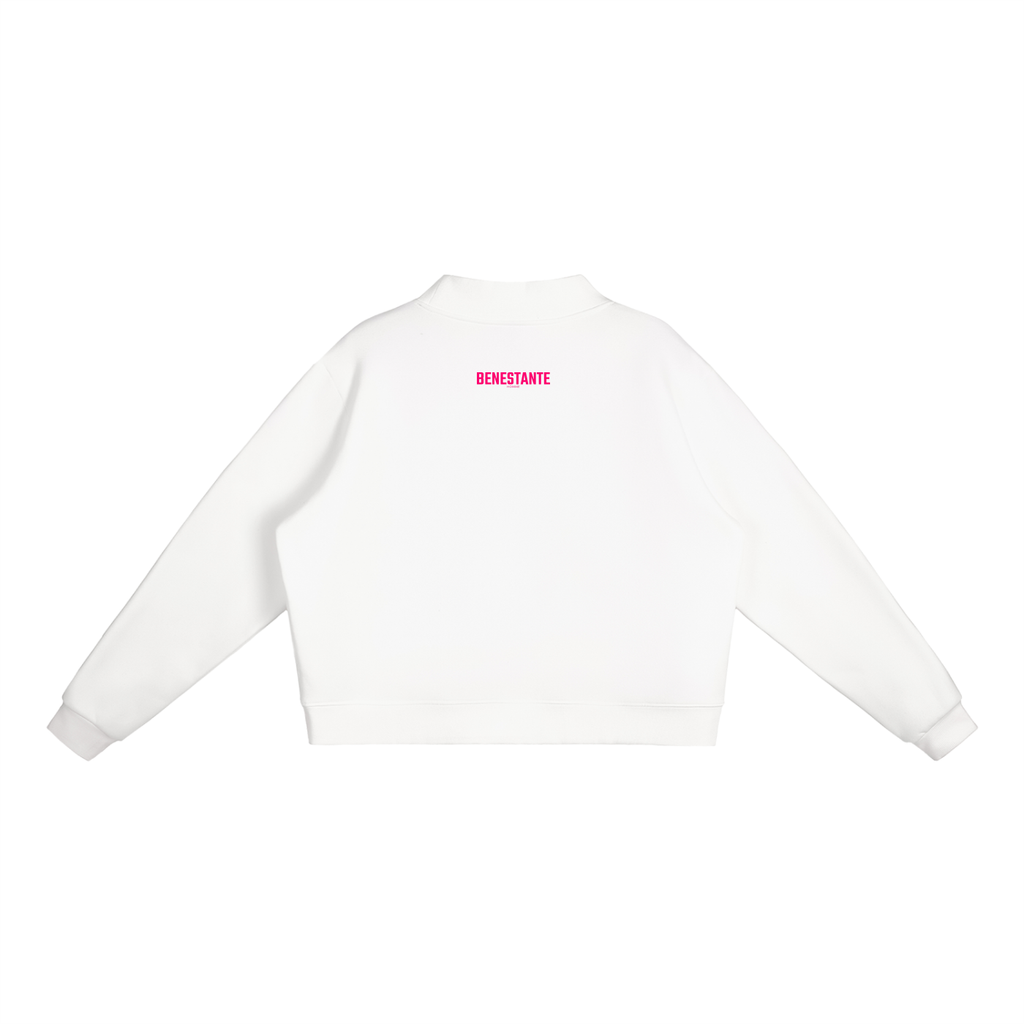 BENESTANTE - Fleece Mock-Neck Crew Sweatshirt