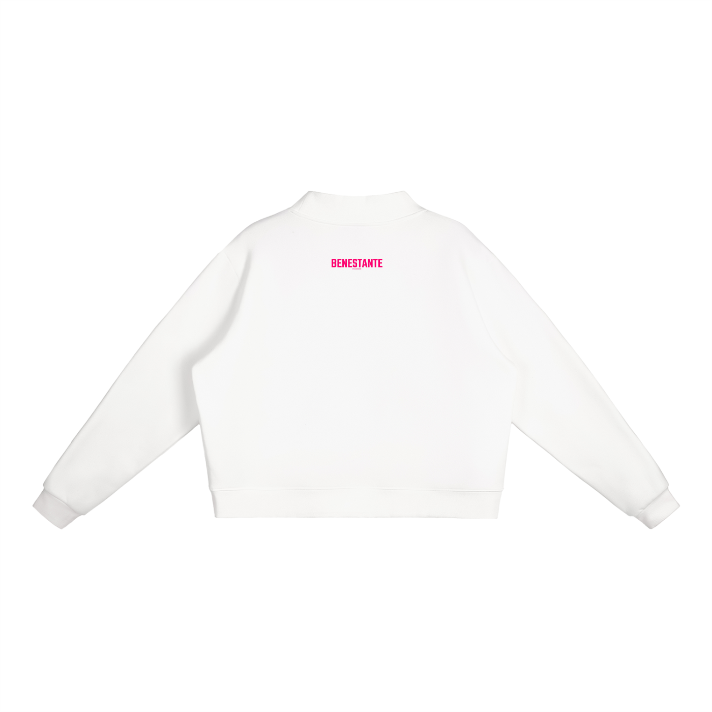 BENESTANTE - Fleece Mock-Neck Crew Sweatshirt