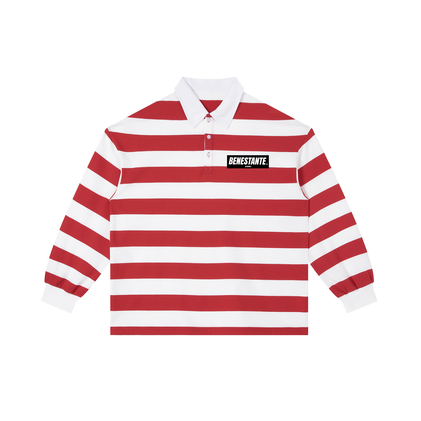 Color Block Stripe Polo Shirt