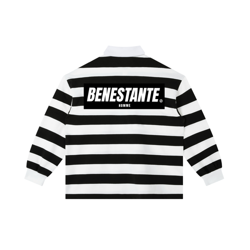 Color Block Stripe Polo Shirt