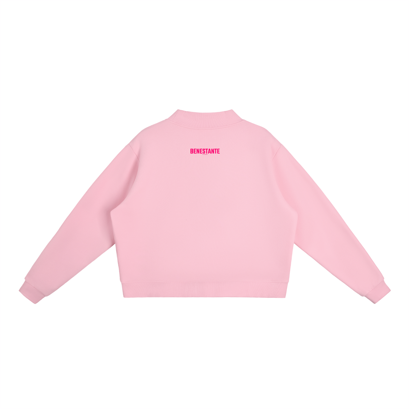 BENESTANTE - Fleece Mock-Neck Crew Sweatshirt