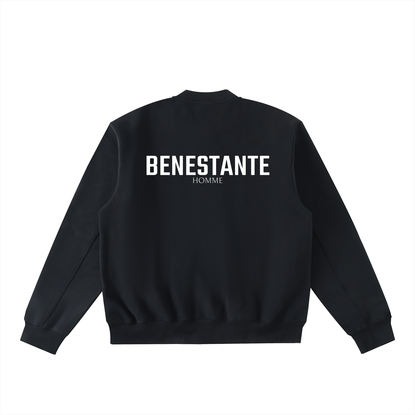 Essential Zip-Up Fleeced Varsity Jacket