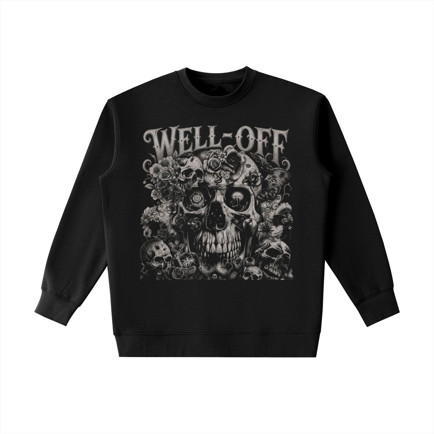 WELL-OFF Essential Heavyweight Crewneck Sweatshirt
