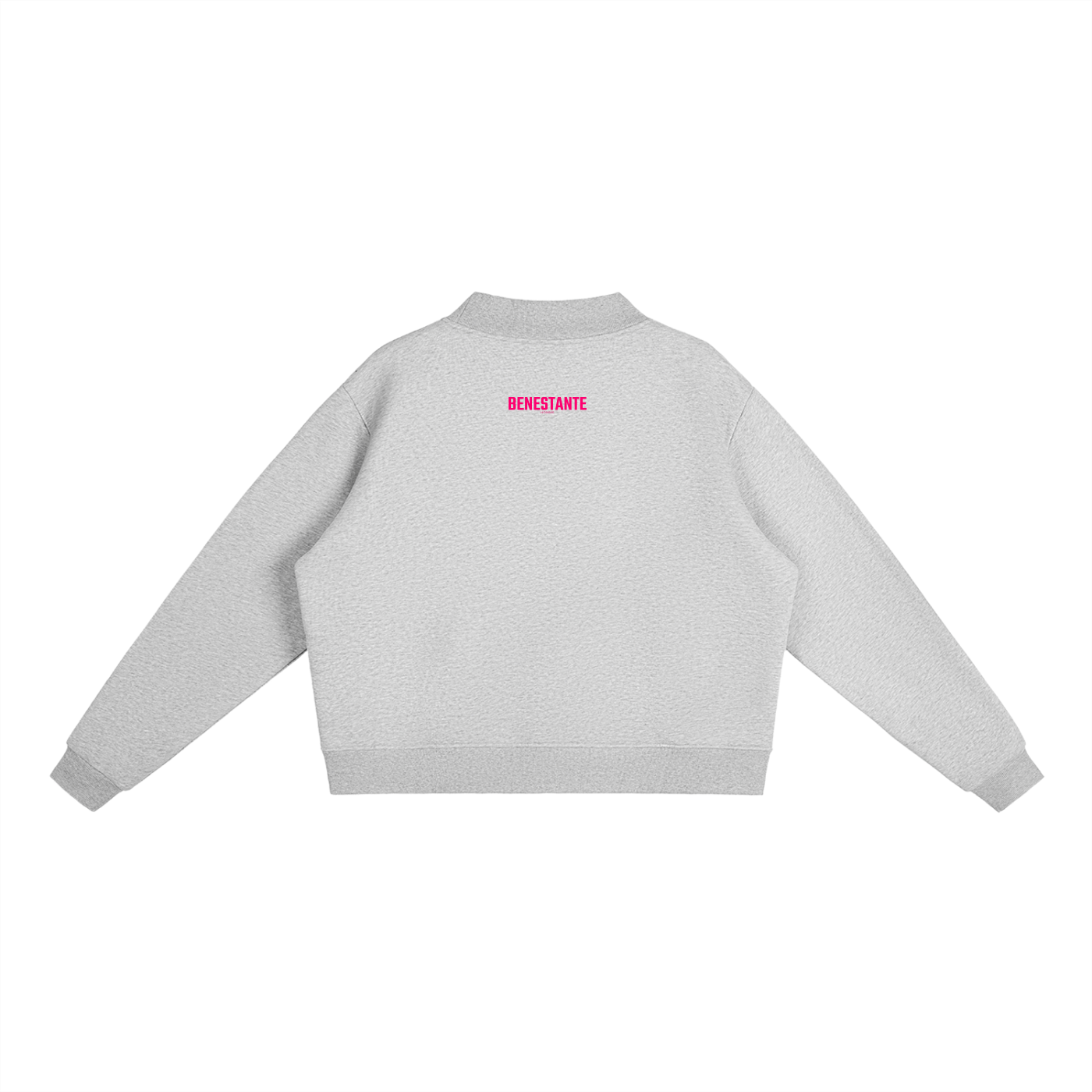 BENESTANTE - Fleece Mock-Neck Crew Sweatshirt