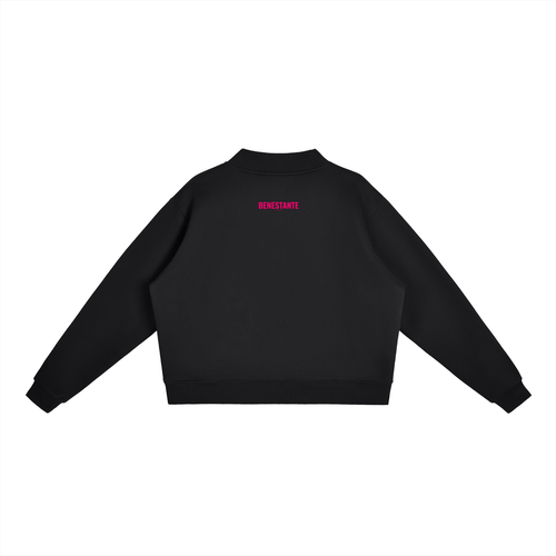 BENESTANTE - Fleece Mock-Neck Crew Sweatshirt