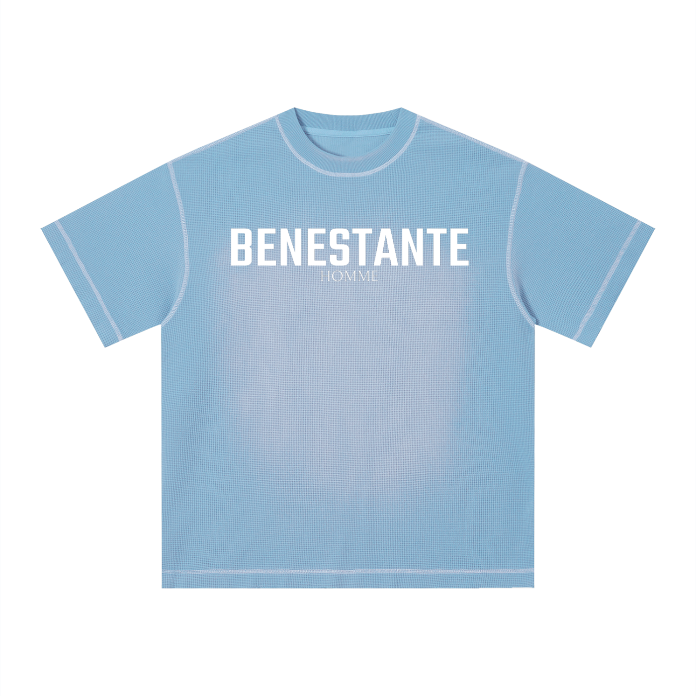Unisex Sunfade Waffle Boxy T-Shirt