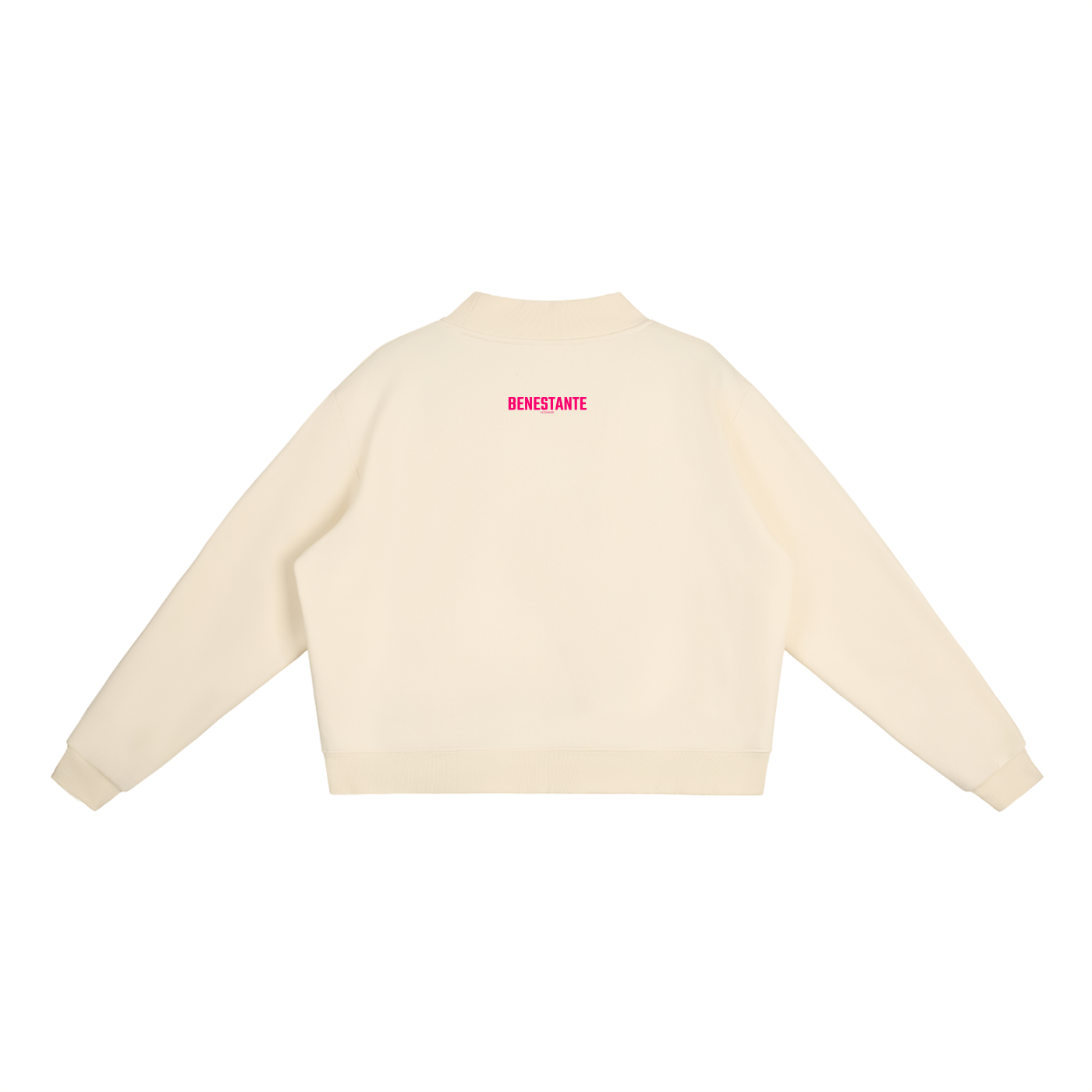 BENESTANTE - Fleece Mock-Neck Crew Sweatshirt