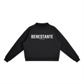 Essential Fleece Mock-Neck Crew Sweatshirt