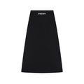Women's Solid Color Knit Maxi Skirt