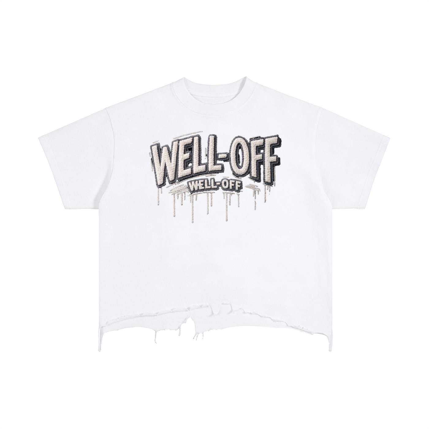 Vintage Wash Boxy Distressed Hem T-Shirt